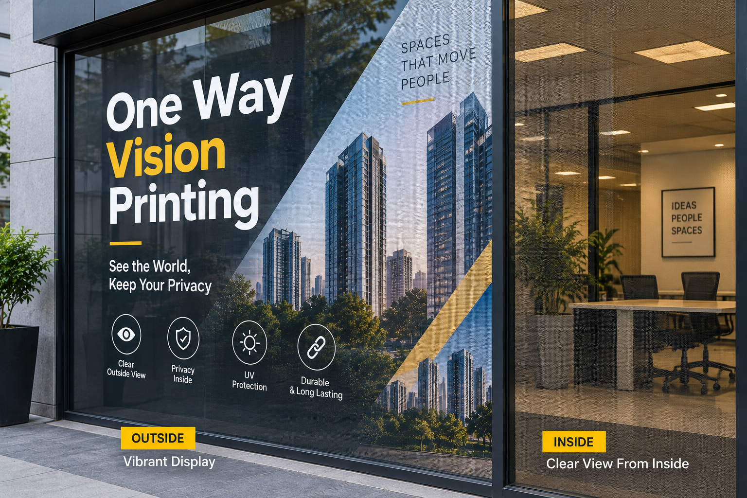 One Way Vision Printing in Gurgaon