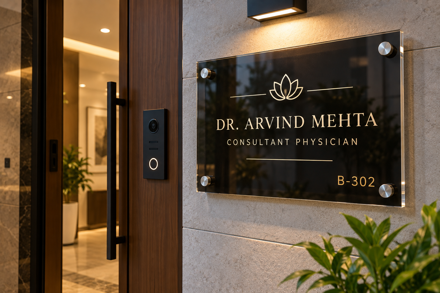 Acrylic Name Plate in Gurgaon